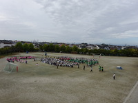 この後、飛行機から撮影