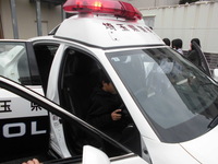 パトカーに乗せていただきました