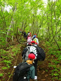 登山途中