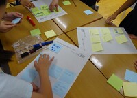 城北中学校区での話し合い