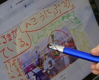 イラストへの書き込み